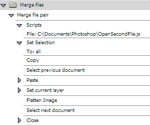 Photoshop action containing a JavaScript